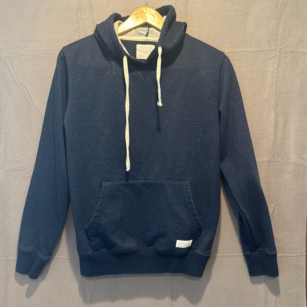 Saturdays New York City Hoodie Men Small Blue Like new!!